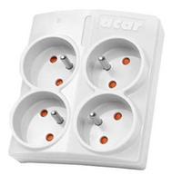 Acar Power Strip 4 Outlet White