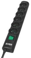 Ever Power Strip 6 Outlet 3m Black
