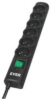 Ever Power Strip 6 Outlet 5m Black