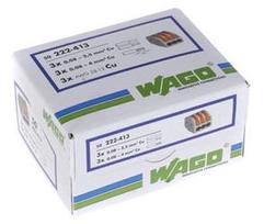 laidai kabeliai jungtys - Wago Connection Terminal 3x0.2-4 50pcs - 1 nuotrauka