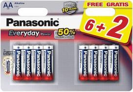 Panasonic LR6EPS Everyday Power 6+2 x AA