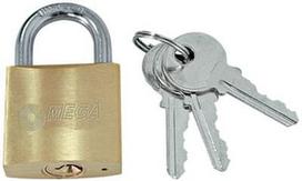 Mega Brass Padlock Hardened 50mm