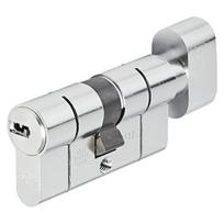 Spynos cilindras su užsuktuku Abus, 65 mm, nikeliuotas
