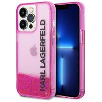 telefono deklas iphone 14 pro max - Karl Lagerfeld "Liquid Glitter Elong iPhone 14 Pro Max" Pink - 1 nuotrauka