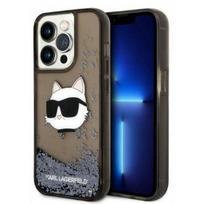 telefono deklas iphone 14 pro max - Karl Lagerfeld "Glitter Choupette Head iPhone 14 Pro Max" Black - 1 nuotrauka
