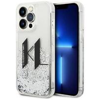 Karl Lagerfeld "Liquid Glitter Big KL iPhone 14 Pro" Silver