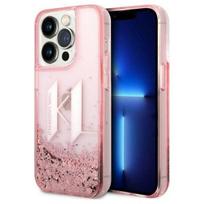 Karl Lagerfeld "Liquid Glitter Big KL iPhone 14 Pro" Pink