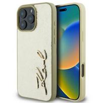 Karl Lagerfeld "Metal Signature iPhone 16 Pro" Gold