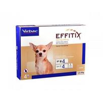Virbac Effitix lašai nuo blusų ir erkių šunims, 1 pipetė, 1,5-4 kg