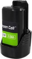 bosch baterija - Green Cell PTBO12V3 3Ah 12V akumuliatorius, skirtas Bosch GBA 12V elektriniams įrankiams - 1 nuotrauka