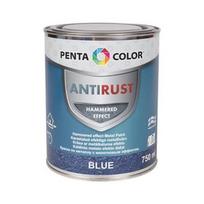 Universalūs kaldinto metalo efekto dažai Pentacolor, mėlyni, 0.75 l