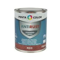 Universalūs kaldinto metalo efekto dažai Pentacolor, raudoni, 0.75 l