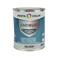 Universalūs kaldinto metalo efekto dažai Pentacolor, sidabriniai, 0.75 l