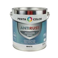 Universalūs kaldinto metalo efekto dažai Pentacolor, balti, 2.5 l