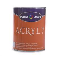 Dispersiniai dažai Pentacolor Acryl 7, balti, 1 l