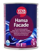 Tinkuotų ir mūrinių fasadų dažai Vivacolor Hansa Facade LA, balti, 0.9 l