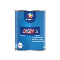 Emulsiniai dažai Eskaro Okey 3, BW, balti, 0.9 l