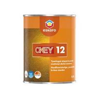 Emulsiniai dažai Eskaro Okey 12, BW, balti, 0.9 l