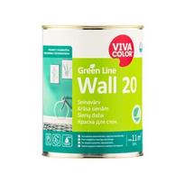 Dažai Vivacolor Green Line Wall 20 A, balti, 0.9 l