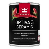 Vandeniniai akriliniai dažai Tikkurila Optiva Ceramic 3 BA, balti, 0.9 l