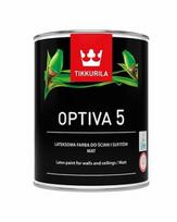 Vandeniniai akriliniai dažai Tikkurila Optiva 5 BA, balti, 0.9 l