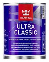 Medinių fasadų dažai Tikkurila Ultra Classic A, balti, 0.9 l