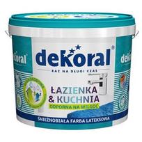 Emulsiniai dažai Dekoral Lazienka & Kuchnia, balti, 10 l