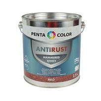 Universalūs kaldinto metalo efekto dažai Pentacolor, raudoni, 2.5 l