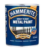 Metalo dažai Hammerite Smooth, raudona spalva, 0.75 l