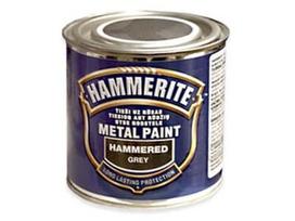 Metalo dažai Hammerite Hammered, pilki, 250 ml