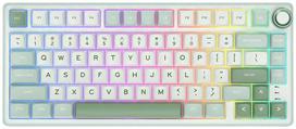 rk royal - Royal Kludge RK R75 Sky Cyan (Balta) Silver Switches - 1 nuotrauka