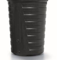 plastikine talpykla - Plastikinė vandens talpa PROSPERPLAST RAINCAN, 210 l, juodas (Black) - 1 nuotrauka