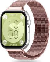 huawei fit 3 - Tech-Protect watch strap MilaneseBand Huawei Watch Fit 3 Rose Gold (Rožinis) - 1 nuotrauka