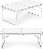 stalas 60 40 - Turistinis stalas ModernHome, baltas (White), 60 cm x 40 cm x 24 cm - 1 nuotrauka