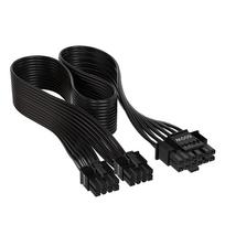 12vhpwr corsair - Corsair 12VHPWR PCIe 5.0 600W Adapteris Kabelis 12+4pin Juodas (Black) - 2 nuotrauka