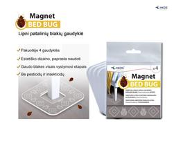 Mkds Magnet BED BUG lipni patalinių blakių gaudyklė, 4 vnt.