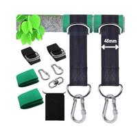 supyniu tvirtinimas - 4IQ Sūpynių tvirtinimo elementų rinkinys, 4.8 cm, juodas/žalias (Black/Green) - 1 nuotrauka