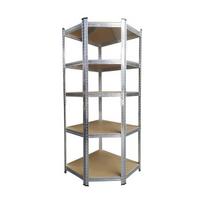 175 - 4IQ kampinė sandėliavimo lentyna, 180x70x70x40cm, 175kg - 1 nuotrauka