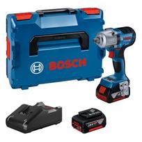 elektrinis smuginis verzliasukis - Smūginis veržliasūkis Bosch GDS 18V-450 PC; 18 V; 2x4,0 Ah akum. - 1 nuotrauka