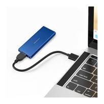 usb laikmenia - Qoltec 51832 Korpusas M.2 SSD diskas SATA NGFF USB 3.0 2TB Mėlynas (Blue) - 5 nuotrauka