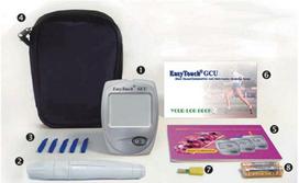 EasyTouch GCU Gliukozės, cholesterolio ir šlapimo rūgšties matuoklis
