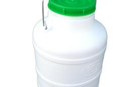 Plastikinis bidonas, 10 l, balta (White)