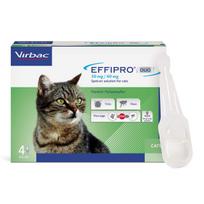 blusos - Virbac Effipro Duo, 50 mg/60 mg, katėms, N4 - 2 nuotrauka