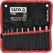 skyliu ismusejai - Yato YT-3590 Skylamušiai odai 9 vnt. 2,5-10 mm - 2 nuotrauka