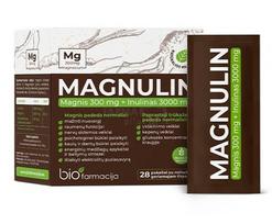 magnis - MAGNULIN Magnis 300 mg + Inulinas 3000 mg, 28 pakeliai - 3 nuotrauka