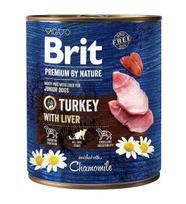 britainia - Brit Premium by Nature konservai šunims Turkey with Liver 800g - 2 nuotrauka