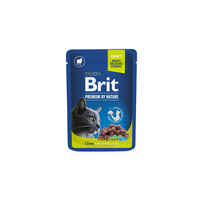 konservai sterilizuotoms katems - Šlapias kačių maistas Brit Premium By Nature Sterilised Lamb, ėriena, 0.100 kg - 2 nuotrauka