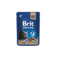 Šlapias kačių maistas Brit Premium By Nature Sterilised, kepenėlės, 0.100 kg