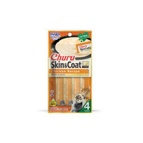 churu inaba - Churu Chicken Skin & Coat skanėstai katėms 56 g - 1 nuotrauka