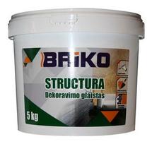 Dekoravimo glaistas Briko Structura, balta, 5 kg